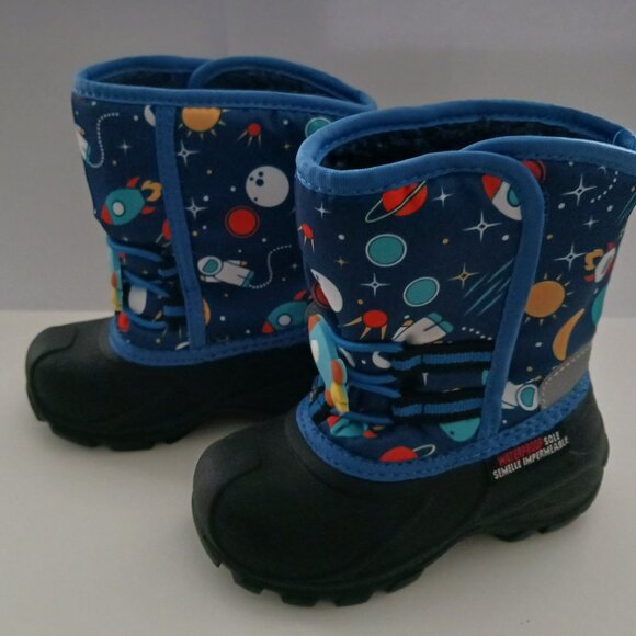 Sole Unisex Youth Insulated Waterproof Winter Snow Boots Rockets Blue  Size 7 - Picture 2 of 13